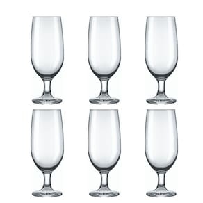 Jogo Copo Tacas Cerveja Vidro 300ml - Kit 6 Peças