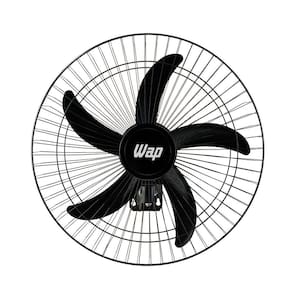Ventilador Wap Parede Rajada Pro Preto 60cm 5 Pás FW006661