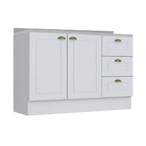 Gabinete Henn Americana 2 Portas c/ Tampo 120cm Branco
