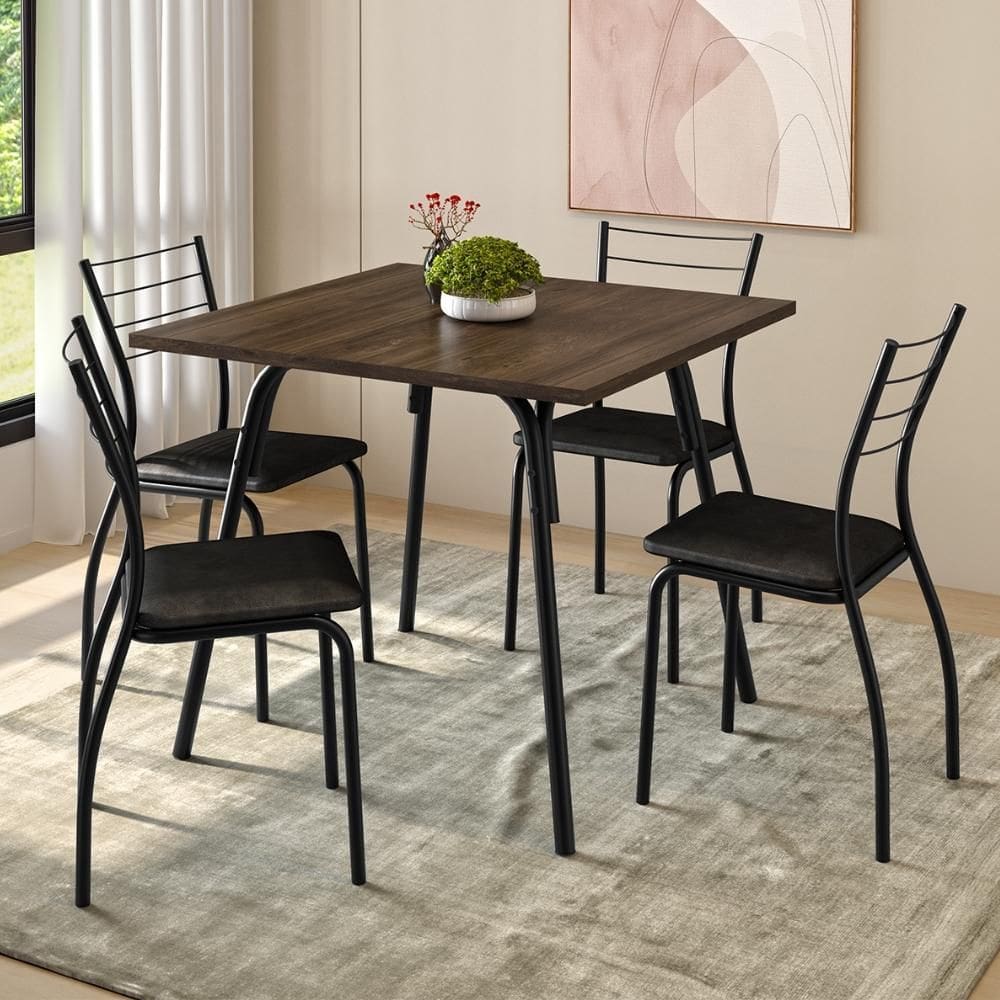 Conjunto Sala de Jantar Carraro Nantes mesa e 4 cadeiras