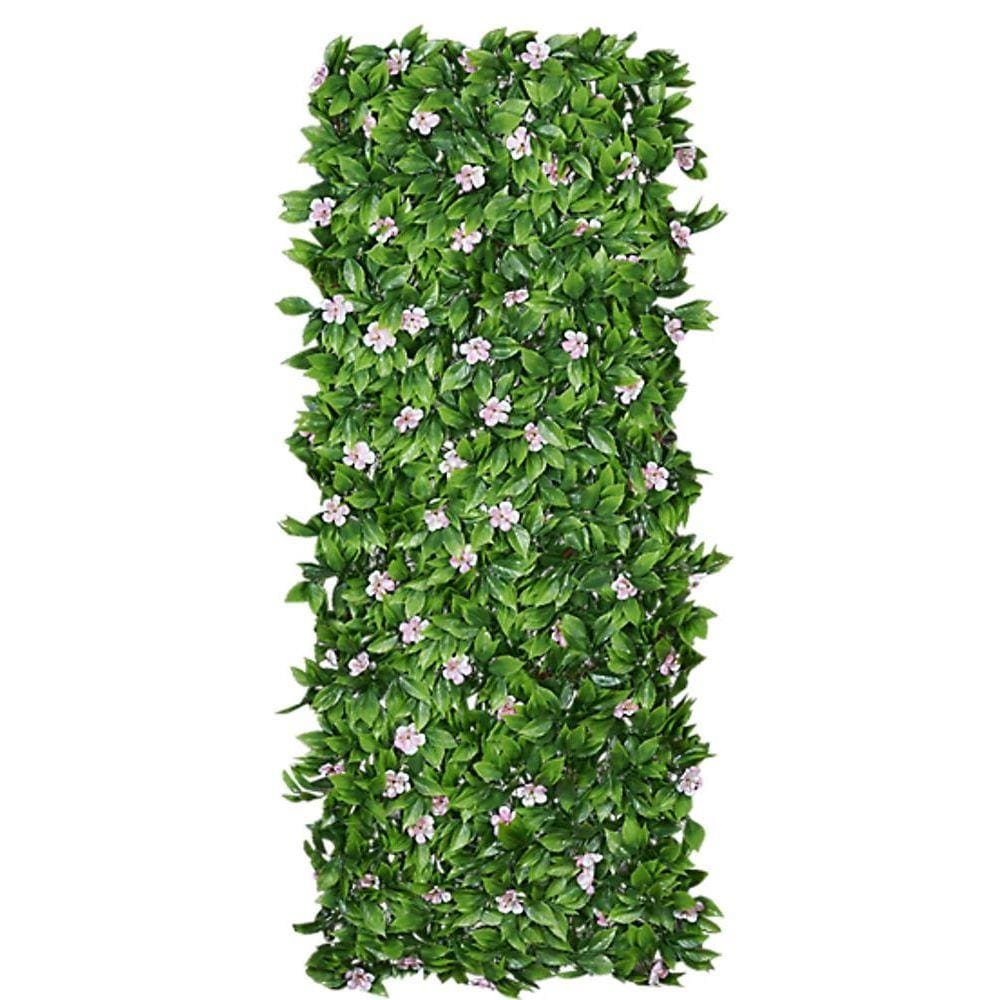 Jardim Vertical Artificial Extensível com Flores 100x200cm Just Home Collection
