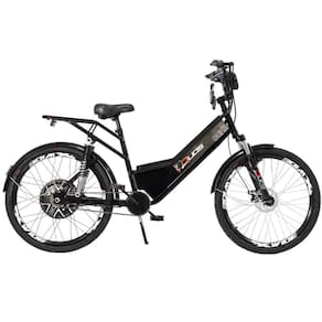 Bicicleta Elétrica com Bateria de Lítio 48V 13Ah Confort FULL Preta
