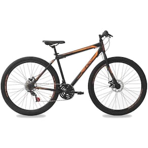 Bicicleta Aro 29 21 Marchas Freio na Mão Flexus 1.5 Grafite e Laranja Free Action