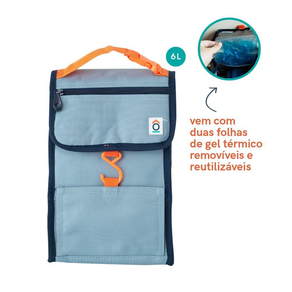 Bolsa Térmica Congelável Duplex Azul - Oikos