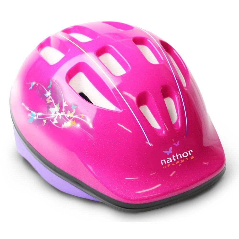 Capacete Infantil com Regulagem Rosa Escuro