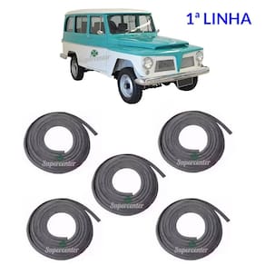 Kit Borracha 4 Porta E Porta Mala Jeep Willys Ford Rural