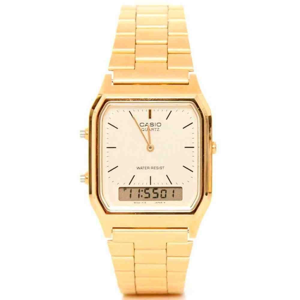 Relógio Feminino Anadigi Casio Vintage AQ-230GA-9DMQ