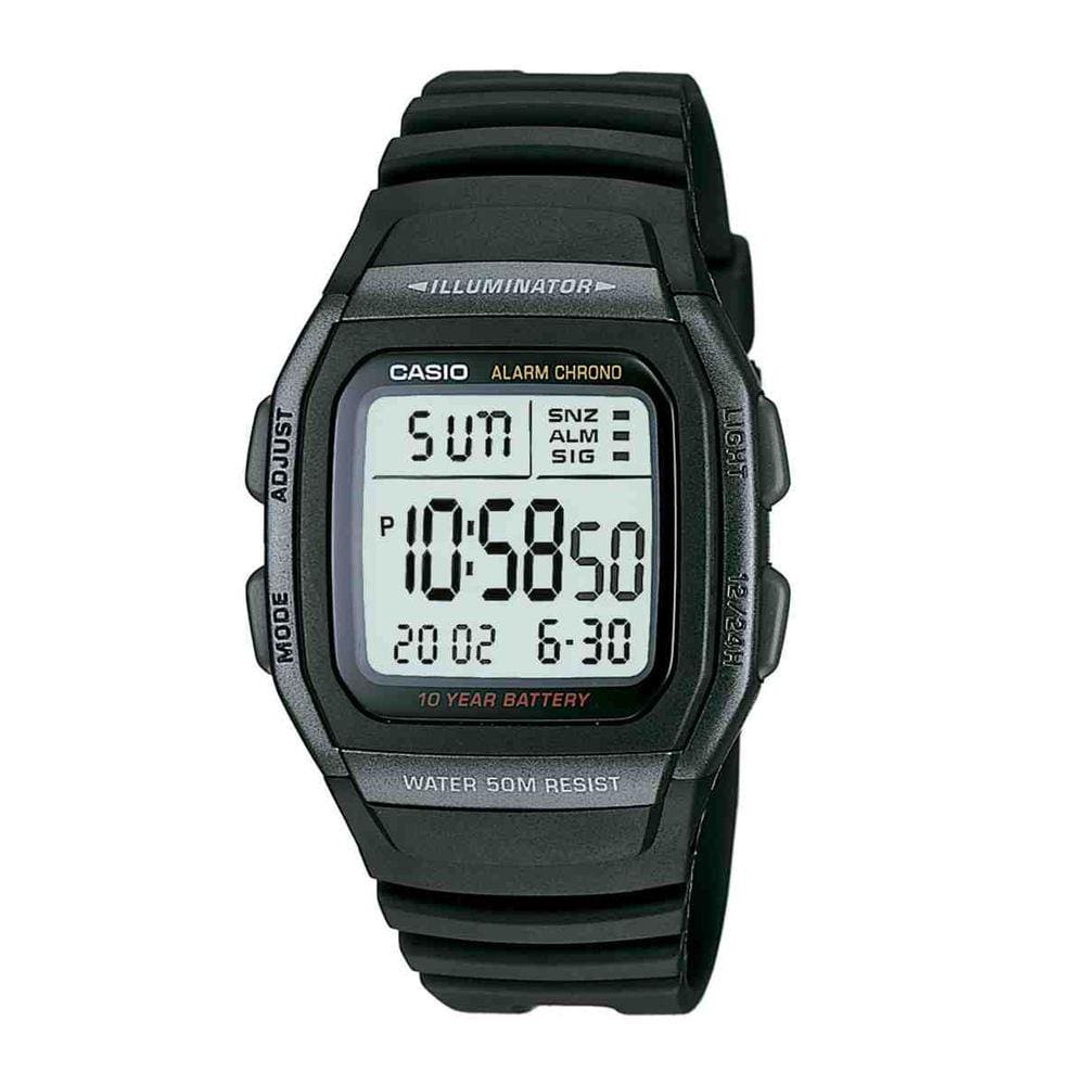 Relógio Casio Masculino Preto Digital W-96H-1BVDF