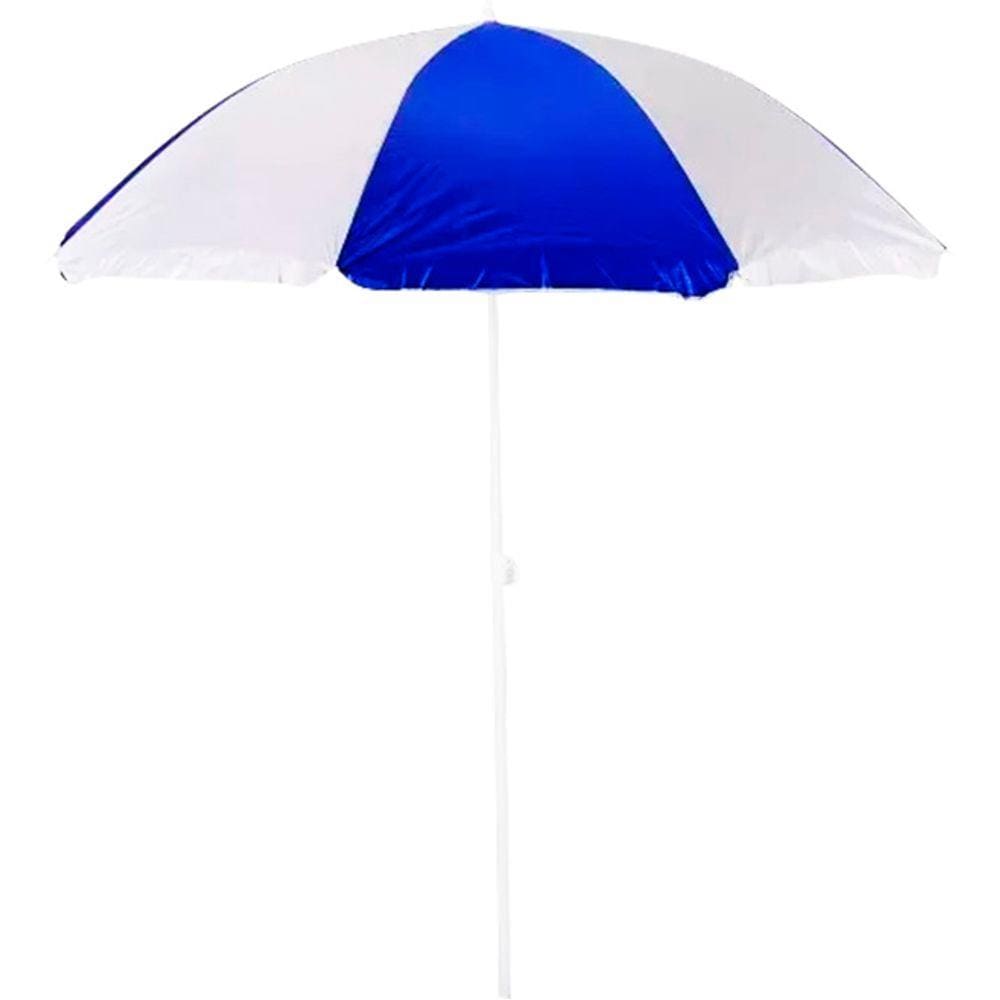Guarda Sol Aco 1,80M Azul/Branco