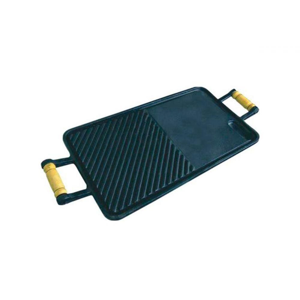 Chapa Lisa Frisada de Ferro Fundido 25x45cm