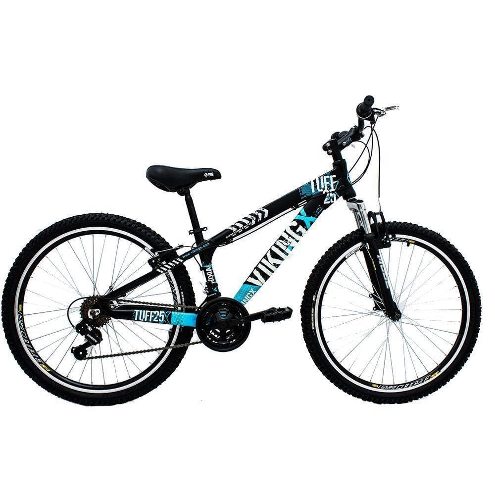 Bicicleta Vikingx Tuff 25 Aro 26 Susp. Dianteira 21 Marchas - Branco/vermelho