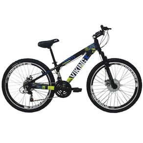 Bicicleta TUFF25 Freeride Aro 26 Preto/Amarelo VikingX