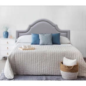 Cabeceira Estofada Provençal Luxo com Tachas - Queen