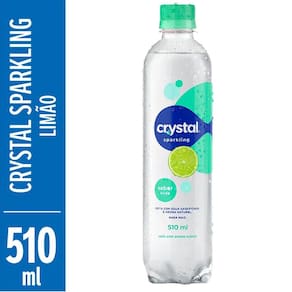 Água Saborizada Crystal Sparkling Sabor Limão 510ml