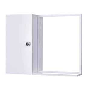 Armário Para Banheiro Com Espelho cor Branco Com Porta Que Fecha Suave