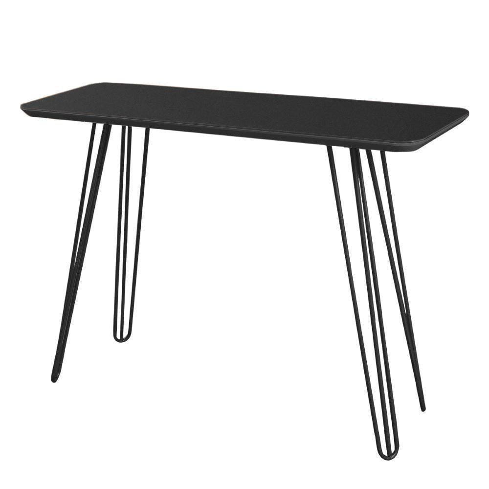 Aparador Decorativo Canto Copo Pé Metálico Preto 1,20 M