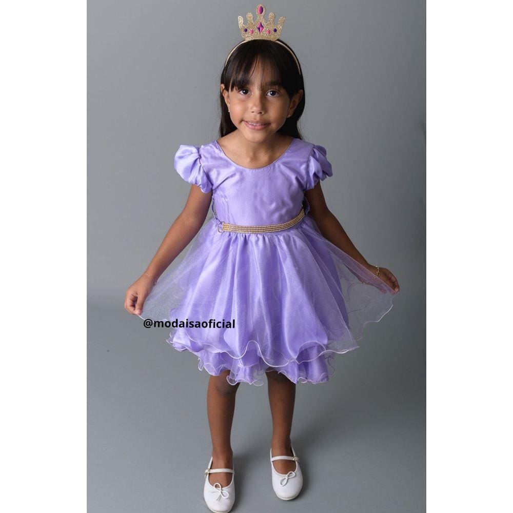 Vestido 1 ano princesa sofia