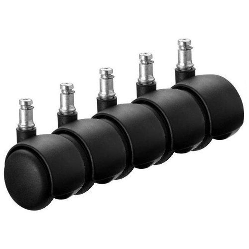Kit Rodízio com 5 Rodinhas em Nylon para Cadeira