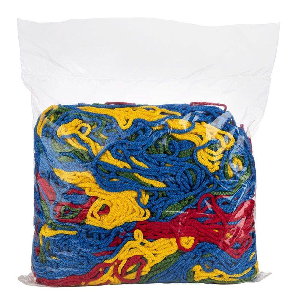 Rede de Proteção Reforçada Colorida Premium ChicoPlay para Cama Elástica 2,44/2,50 m