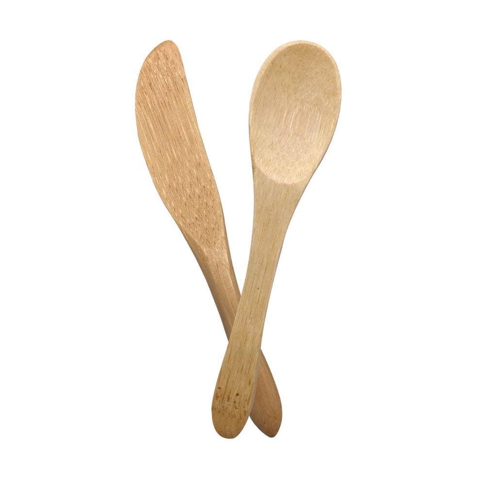 Conjunto De Mini Talheres De Bambu - Oikos