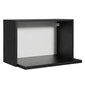 Armário Aéreo Madesa para Reims, Lux, Glamy 60 cm com Nicho para Forno - Preto