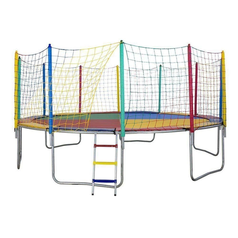 Cama Elástica 4,27m 6 Pés ChicoPlay Lona Colorida Nacional