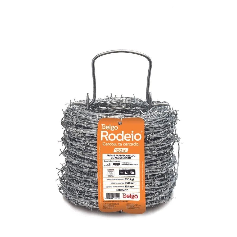 Arame Farpado 1,6mm 100m Rodeio - Belgo Bekaert