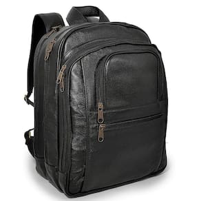 Mochila Executiva Grande De Couro Para Notebook Marrom