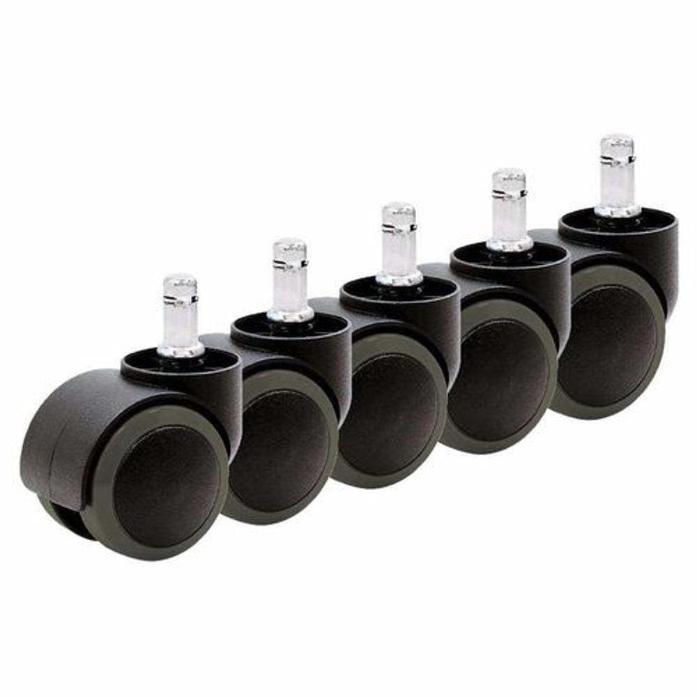 Rodízio Kit com 5 Rodinhas PU Anti-Risco e Anti-Ruído Para Cadeiras
