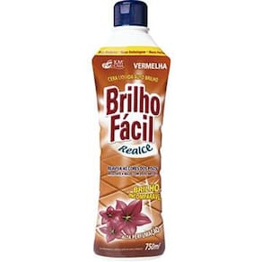 Cera Liquida Brilho Fácil Vermelha 750ml - Embalagem c/ 12 Unidades