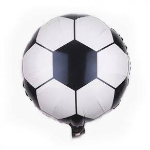 Balão 18 Polegadas Bola de Futebol Verde e Amarela Qualatex 1und