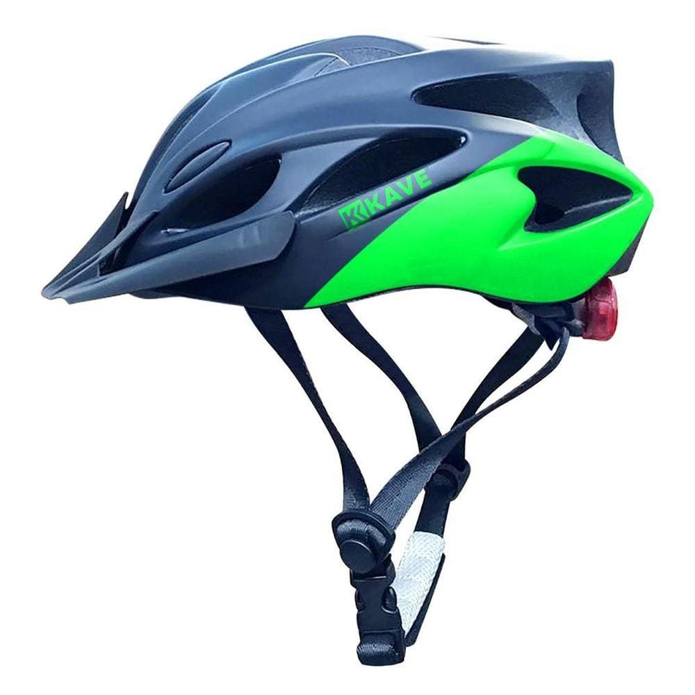 Capacete Bike Kave Revo Preto E Verde G