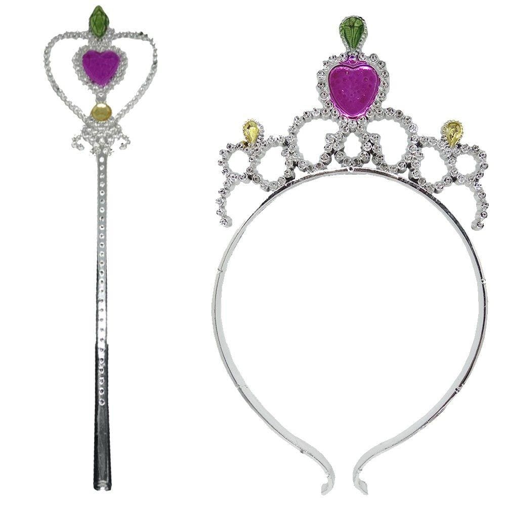 Tiara e Varinha de Princesa Colorida