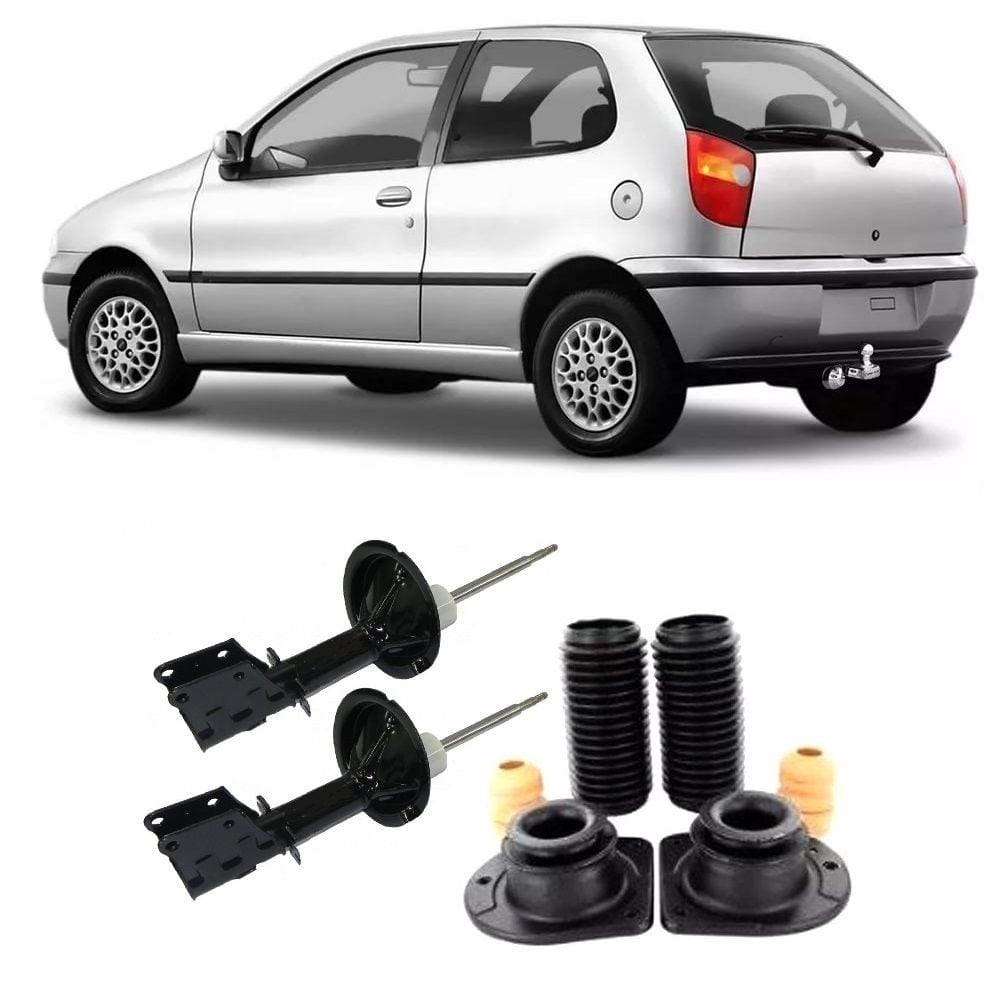 Amortecedor + Kit Batente Fiat Palio Dianteiro 1996 Até 2000 O Par