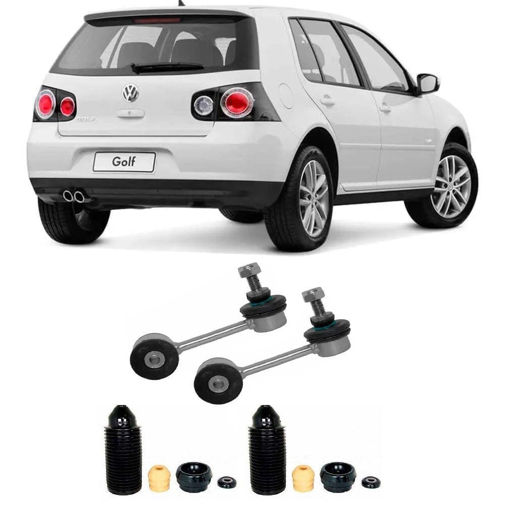 Bieleta + Kit Batente Volkswagen Golf Dianteiro 2007 Até 2012 O Par