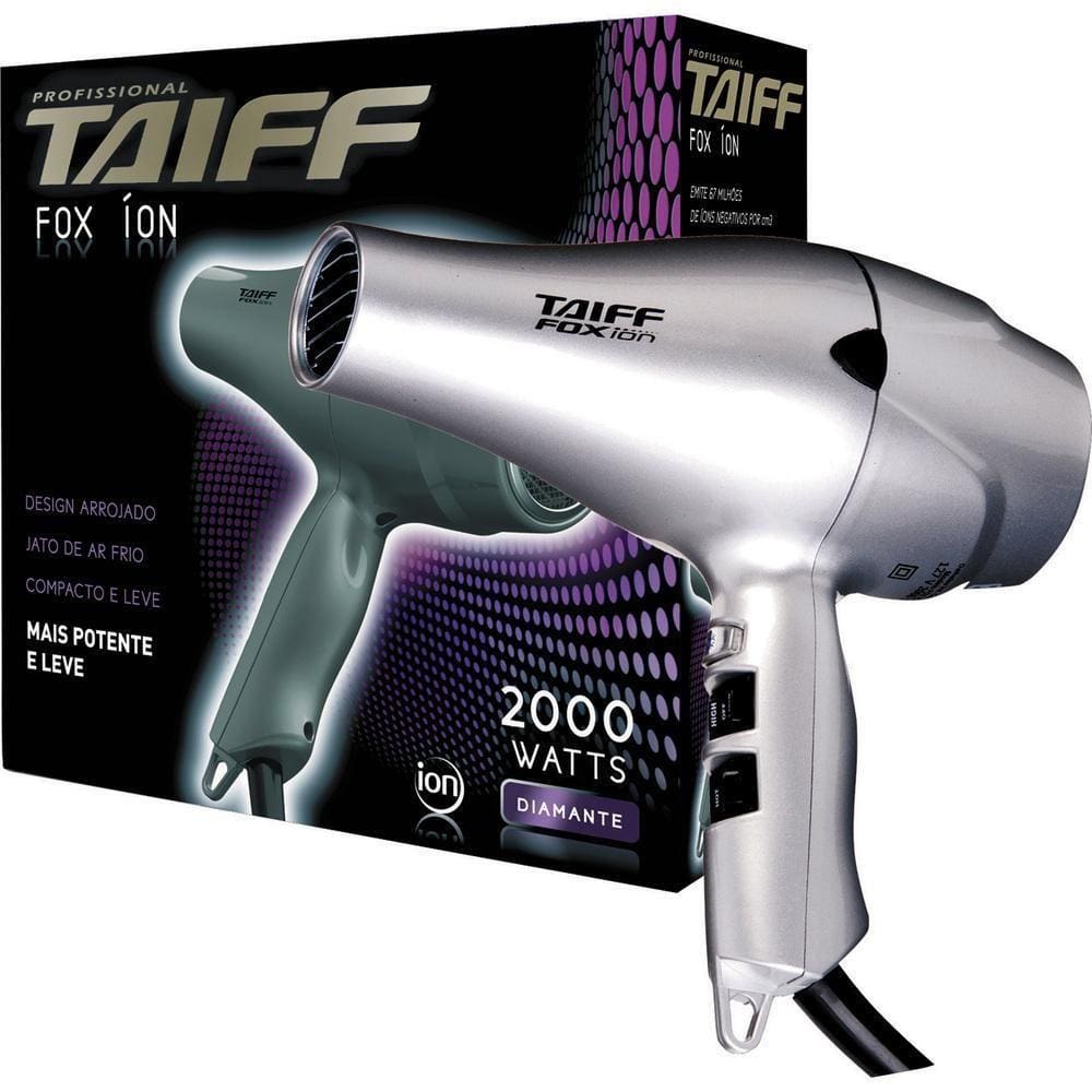 Secador de Cabelo Taiff Fox Íon 2 Velocidades 2000W - 110V
