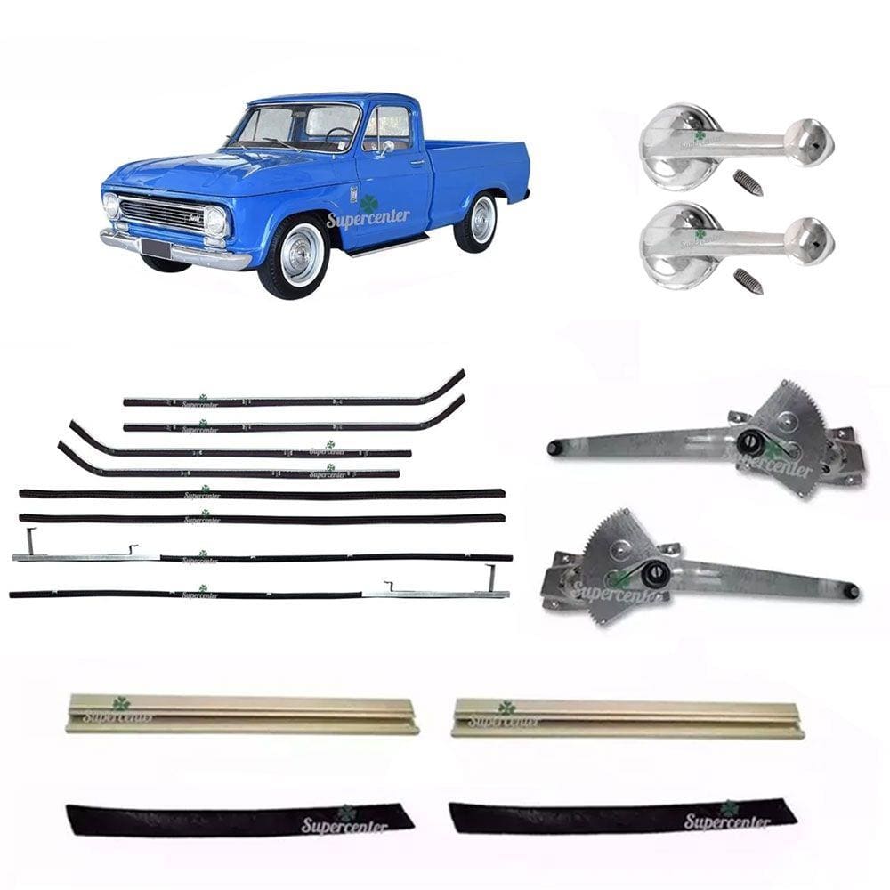Kit Máquina Vidro Canaleta Pestana A10 C10 C14 D10 Veraneio