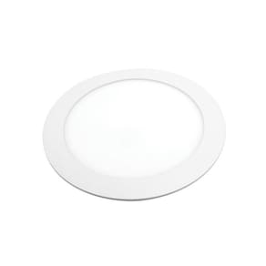 Painel de Led Lorenzetti Redondo de Embutir 24W 3000K Luz Amarela