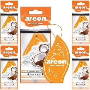 5 Perfumes Pra Carro Cheirinho Aromatizador Areon Coconut