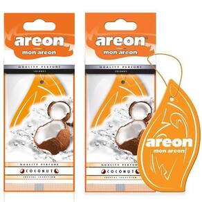 2 Perfumes Pra Carro Cheirinho Aromatizador Areon Coconut