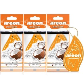 3 Perfumes Pra Carro Cheirinho Aromatizador Areon Coconut