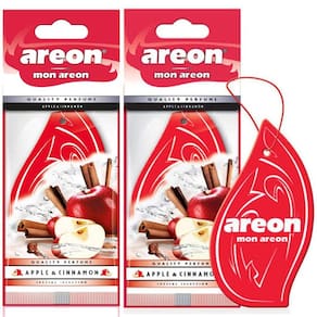 2 Perfumes Pra Carro Cheirinho Areon Maça e Canela