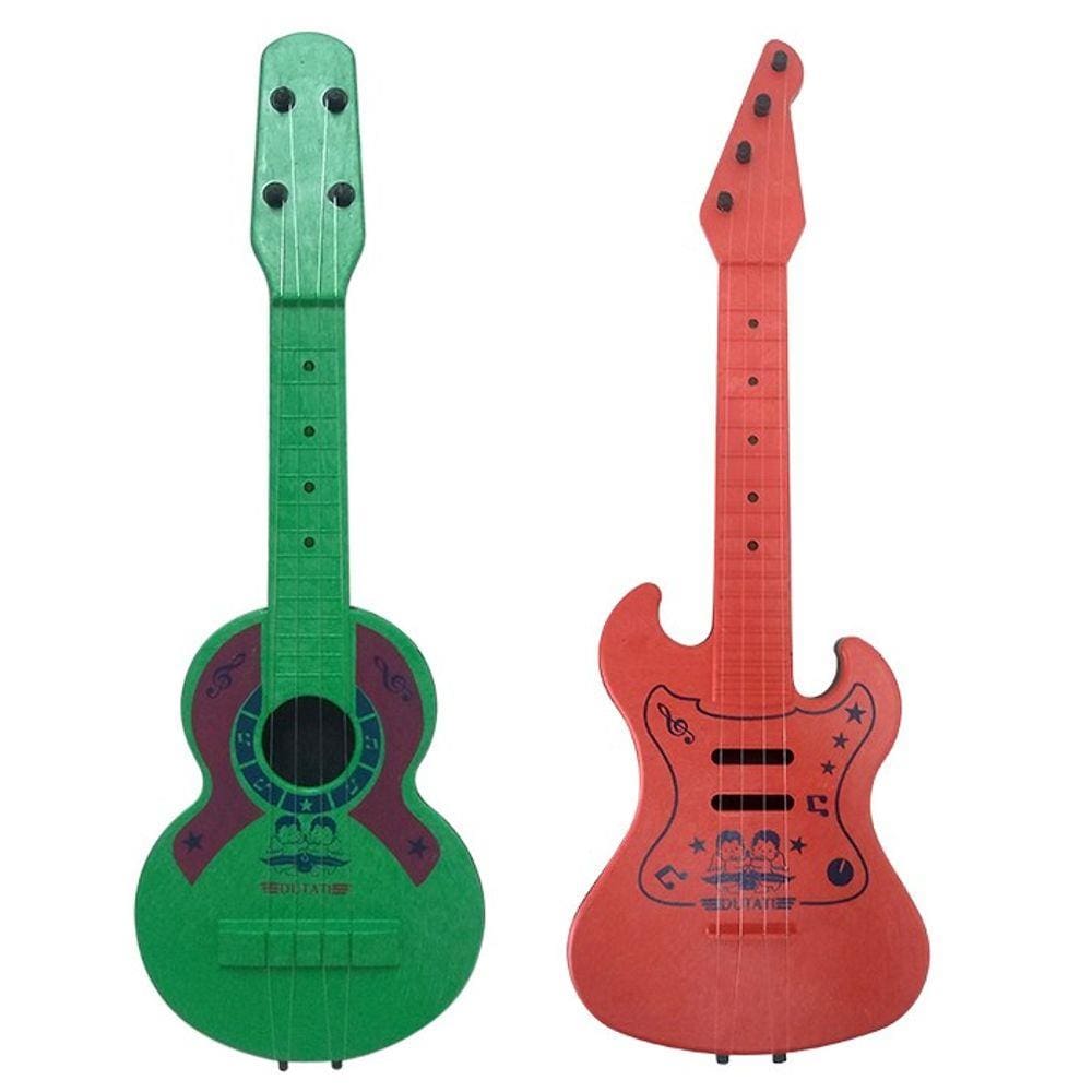 Kit Violão e Guitarra de Brinquedo Plástico Dutati