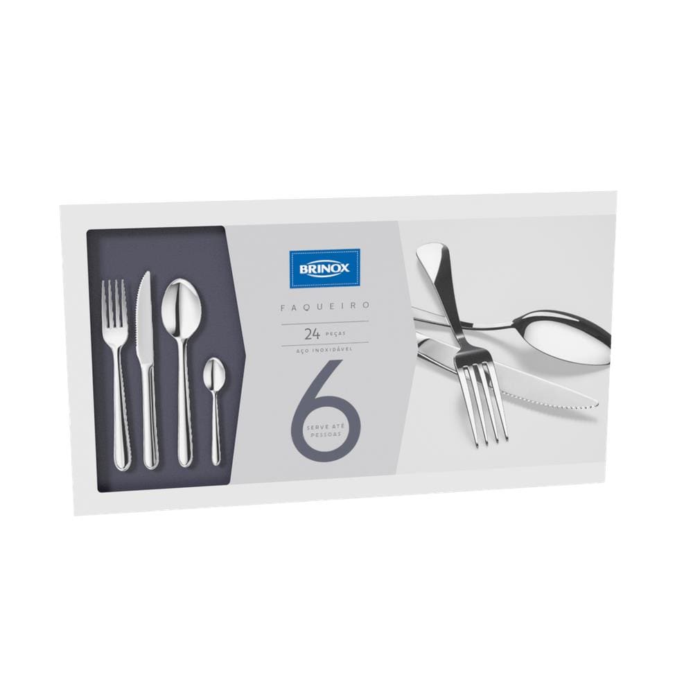 FAQUEIRO LYON 24PCS Brinox Inox