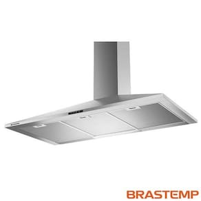Coifa de Parede 90cm Brastemp com 3 Velocidades Piramidal - BAI91BR