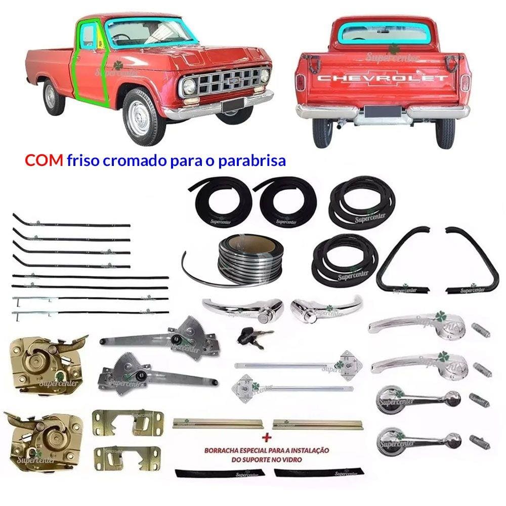 Kit Restauração Borracha Fechadura Capo A10 C10 D10 79 A 84