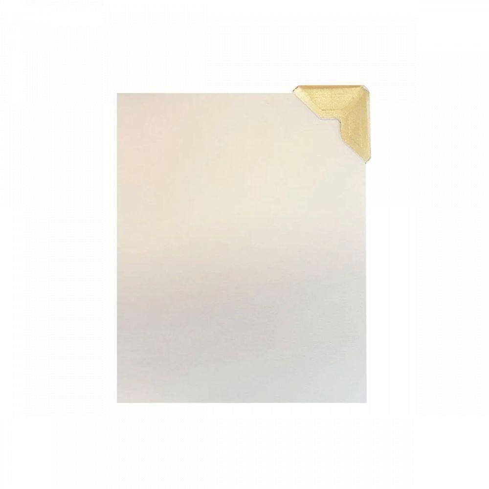 Cantoneiras de Papel Para Fotos Auto Adesivas 84und branco