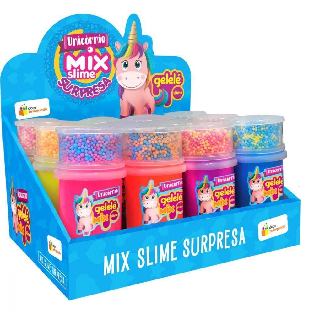 Slime Gelele Mix Surpresa Unicornio
