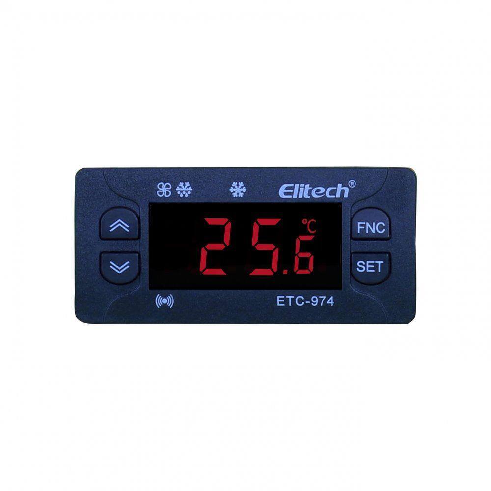 Etc-974 Controlador Digital Temperatura C/3 Saídas (Refrigeração Ventilador E Degelo) 2Sensores 2M-220V