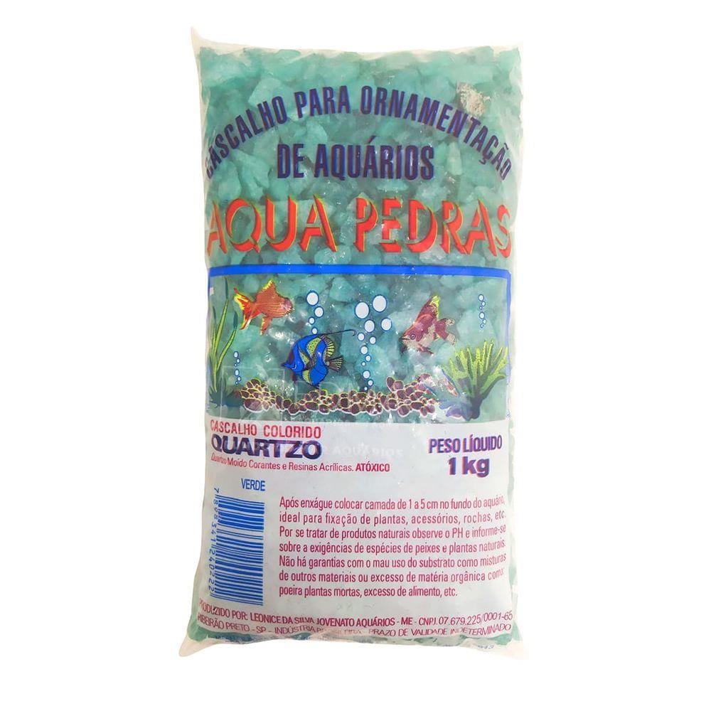 Cristal Quartzo Decoração Aquário e jardim Verde Escuro -1kg